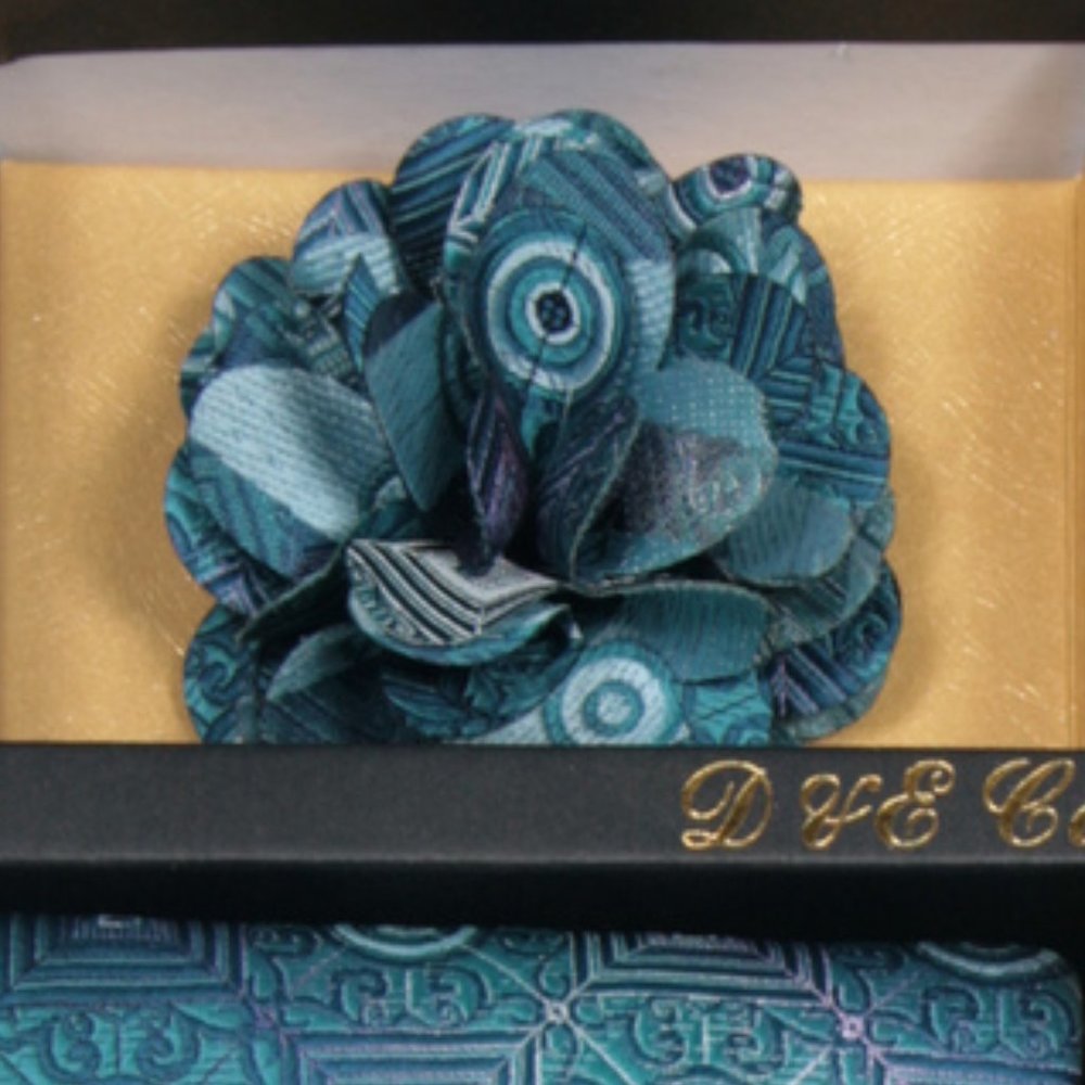 Daniel Ellissa Turquoise Blue Bow & Neck Tie 6 Set - Picture 3 of 6